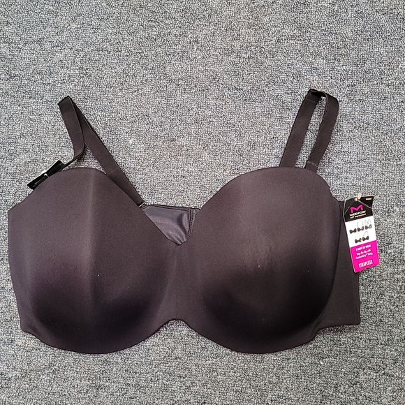 New** Maidenform Self Expressions Women's Extra Coverage Strapless Bra - Black